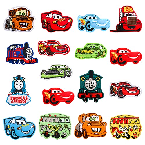 17 Parches Ropa Termoadhesivos con Cars Thomas Parche Termoadhesivo Parches Termoadhesivos...