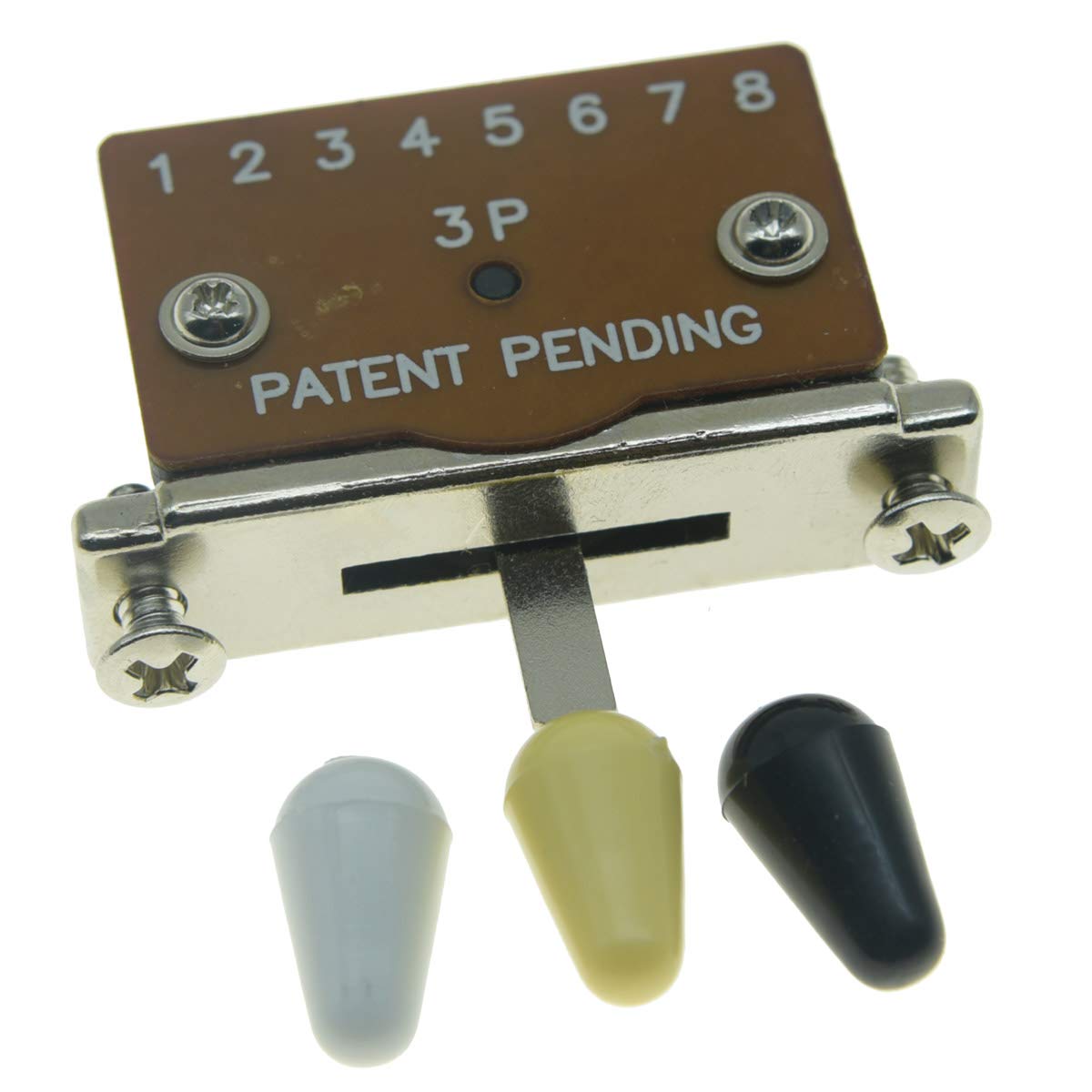 Dopro Heavy Duty 3 Way Guitar Pickup Lever Switch Pickup Selector Switch for Strat Tele with 3 Plastic Tips