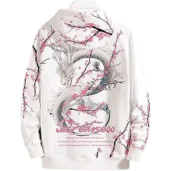 Unisex Japanischer Kapuzenpullover Damen Herren Oversized Harajuku Hoodie Hip Hop Streetwear Anime Sweatshirt M dchen Y2K Gothic Sweatshirt Herren Pullover mit Kapuze Herbst Winter