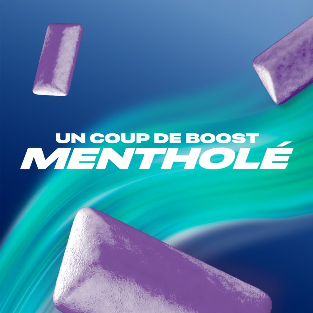 AIRWAVES - Chewing Gum Sans Sucre - Goût Cassis - Fraîcheur Mentholée - Grand format - 30 Paquets de 10 Dragées - Grand Format de 300 Dragées - 420g
