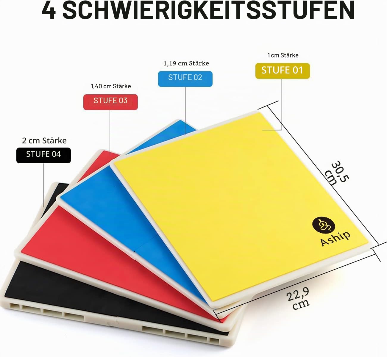 Aship Bruchtestbretter Taekwondo, Rebreakable Boards Kunst Martiaux Taekwondo übungsbrett MMA Training ABS + Eva Schaumbruchbrett-Gelb