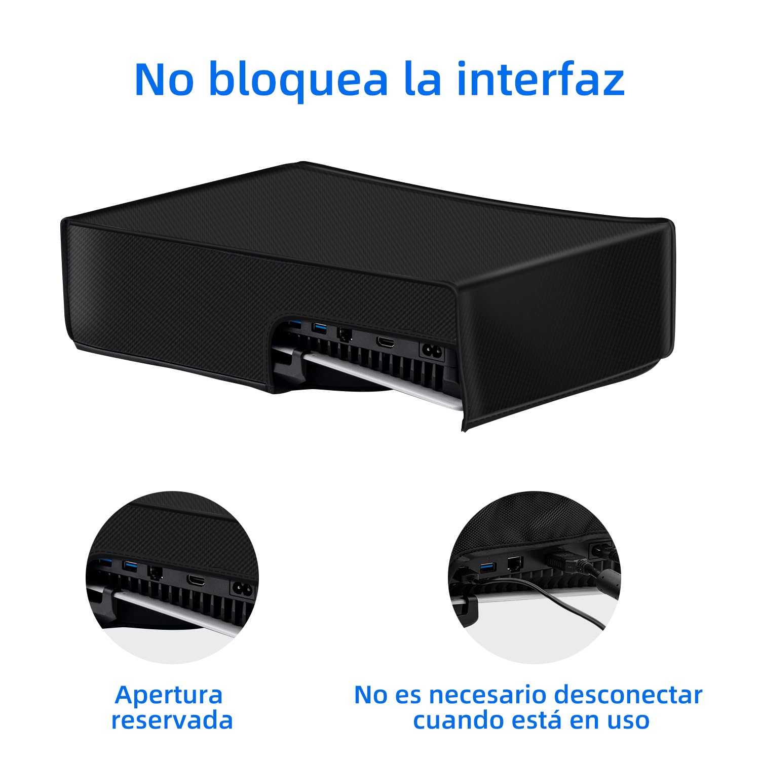 Mcbazel Funda contra Polvo Protector Cubierta Antipolvo para PS5 Consola (No para la PS5 Slim/PS5 Pro)