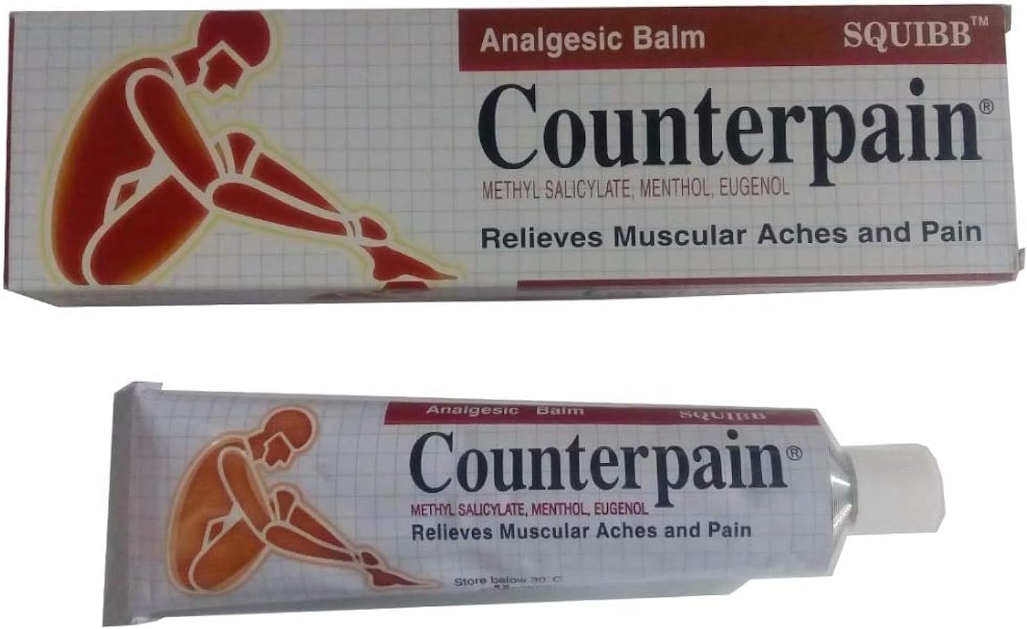 Generic Thailand Counterpain Analgesic Balm - Relieve Muscular Aches/Fatigue Sports Sprain (120g) for Adults, Especially Athletes and Physically Active Individuals (Unisex)