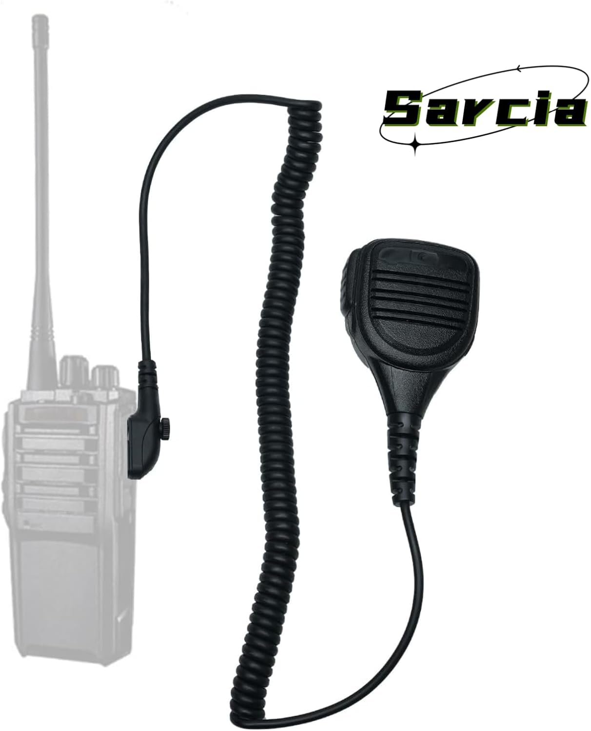 Speaker Microphone for Hytera HYT Radios Compatible with TC-508 TC-580 BD502i PD502 PD482i PD402i PD562i BD502 Two Way Radio Walkie Talkie with 3.5mm Listen Only Earpiece