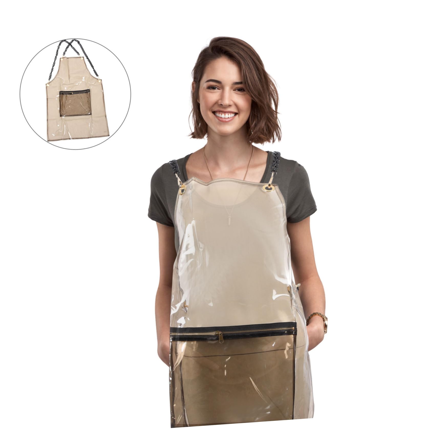 DOITOOL Delantal De Peluquera Delantal De Cocina Para Herramientas Diseño Elegante