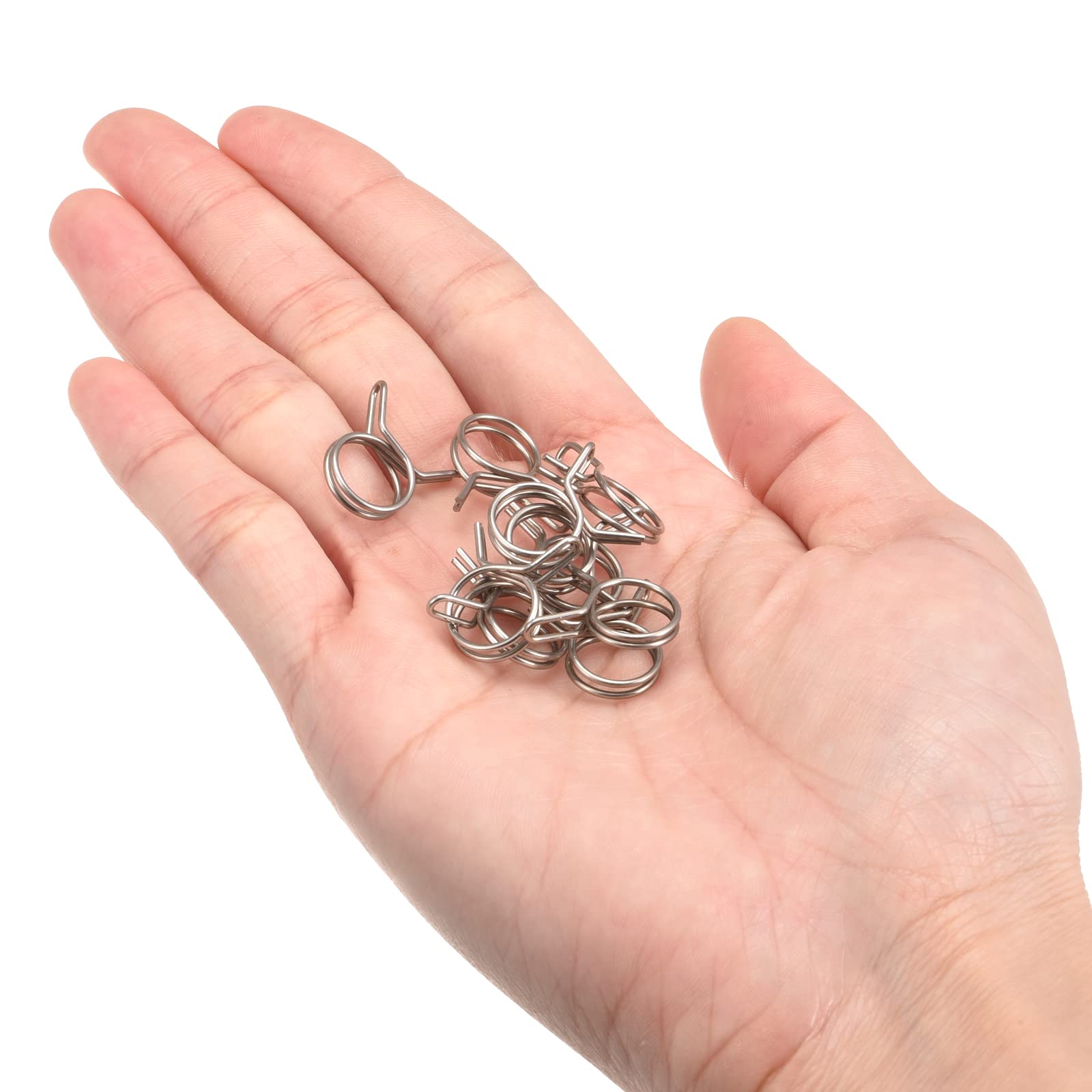 Lot De 10 Pinces à Ressort En Acier Inoxydable 304 - Double Fil, Pour Tuyaux 4mm - Uxcell