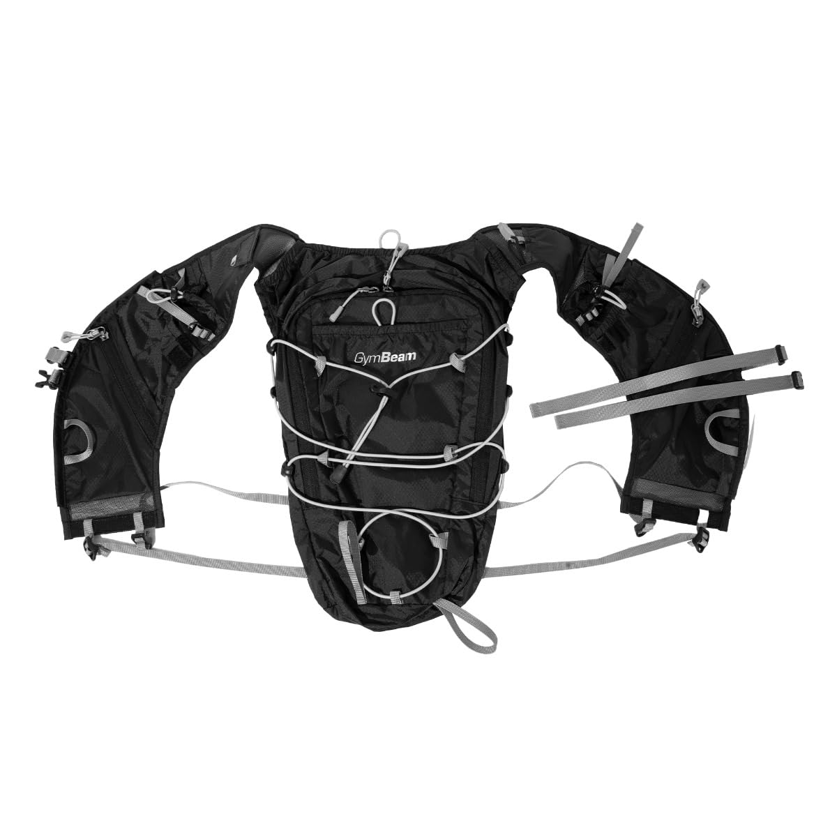 GymBeam Zaino Running Hydropack ProPace - Zaino Sportivo con Sacca Idrica da 2L, Gilet Idratazione Trail Running, Leggero con Cinghie Regolabili e Tasche Multiple