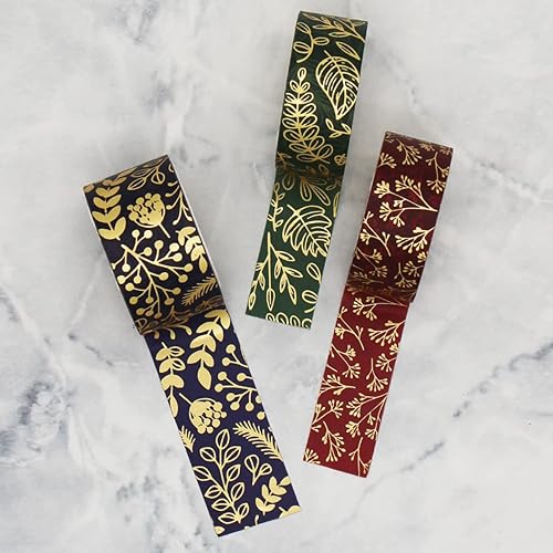 Miniatura 3 de INFELL ME Gold Veins - Juego de 6 rollos de cinta washi de 150.787 in de ancho decorativo para manualidades, cinta adhesiva para álbumes de