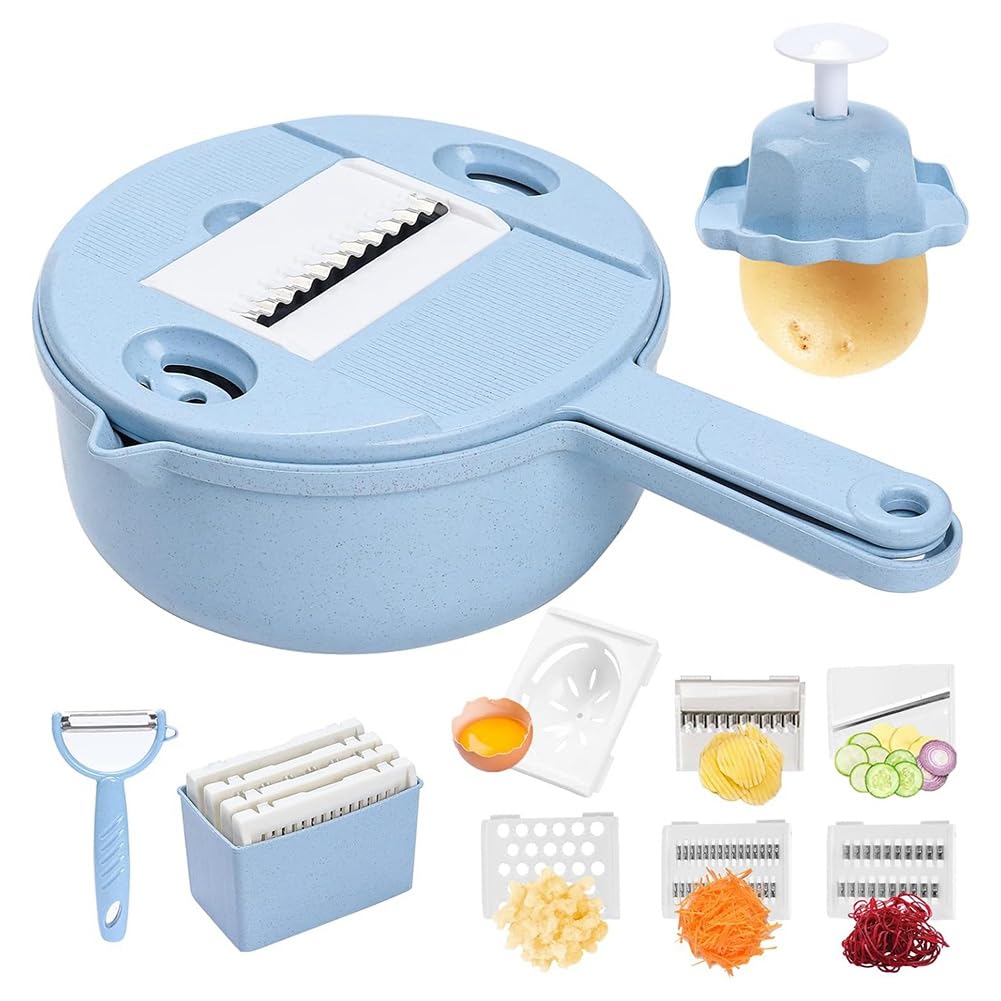 CTRLZS Veggie Chopper with Container Vegetable Choppers Multifunction Food Chopper Slicer, Mul Cutter