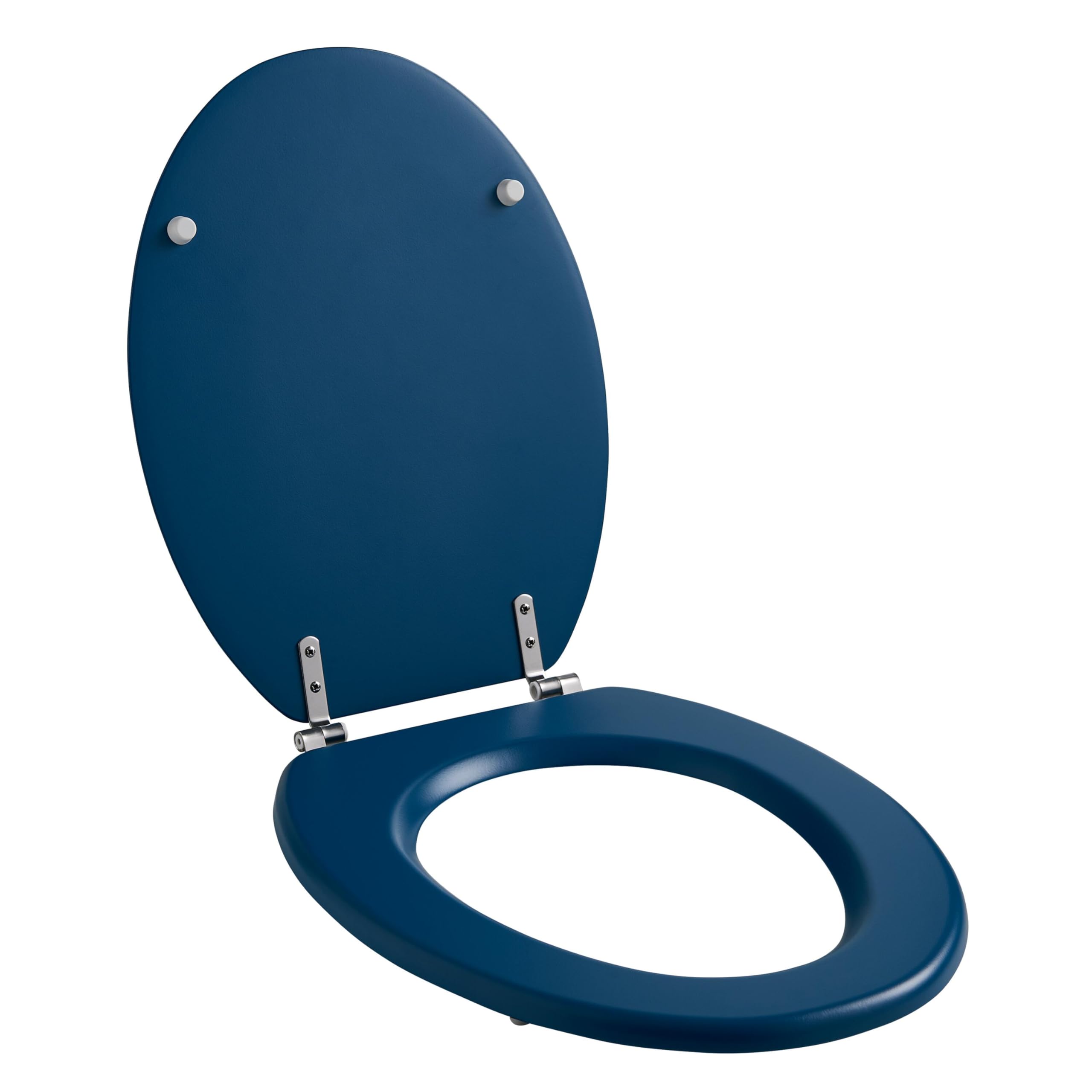 Wirquin 20722726 Color Line Woody - Asiento para inodoro, color azul mate