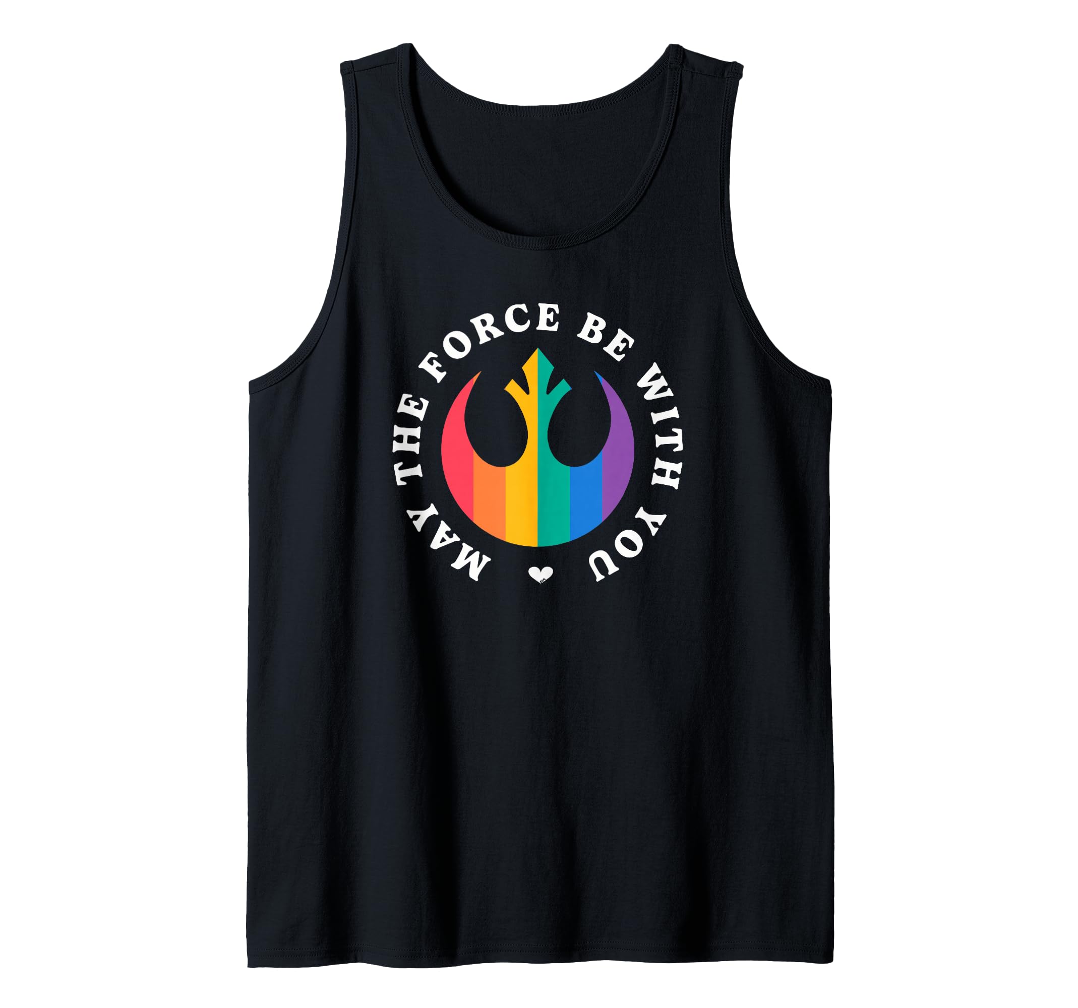 Star Wars Pride Rainbow Rebel Logo May The Force Be With You Tank Top