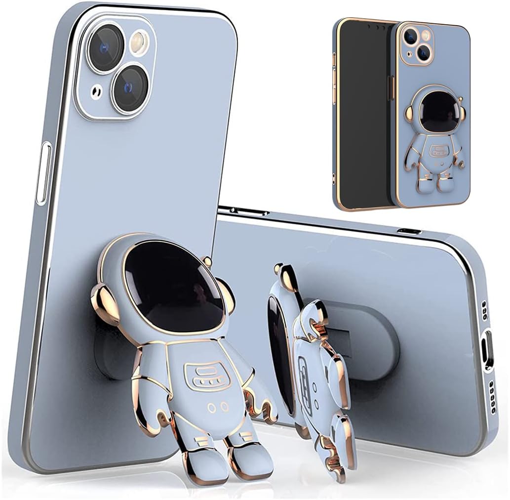 POIU 6D Plating Astronaut Hidden Stand Case Cover for