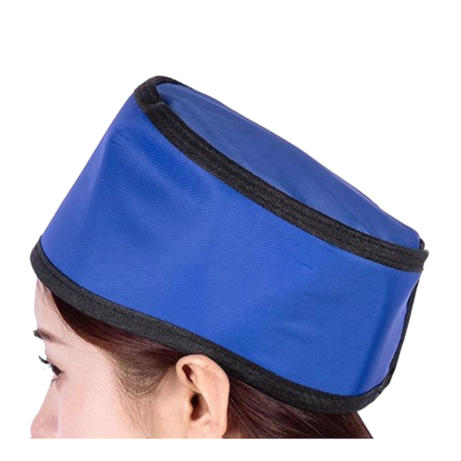 Delantal de Plomo Gorra Protectora De Rayos X Azul/Rojo/Amarillo, Sombrero Protector De Rayos X con Protección contra Radiación para Sanatorio De Hospital Dental para Mascotas(Blue,0.35 mmpb)
