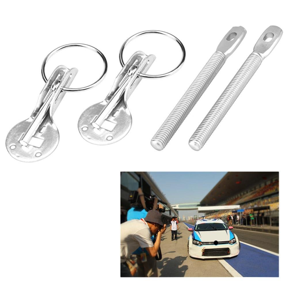 Kit Verrouillage Capot Voiture Aluminium - Sécurité Et Anti-Vibration Pour Véhicules Sport