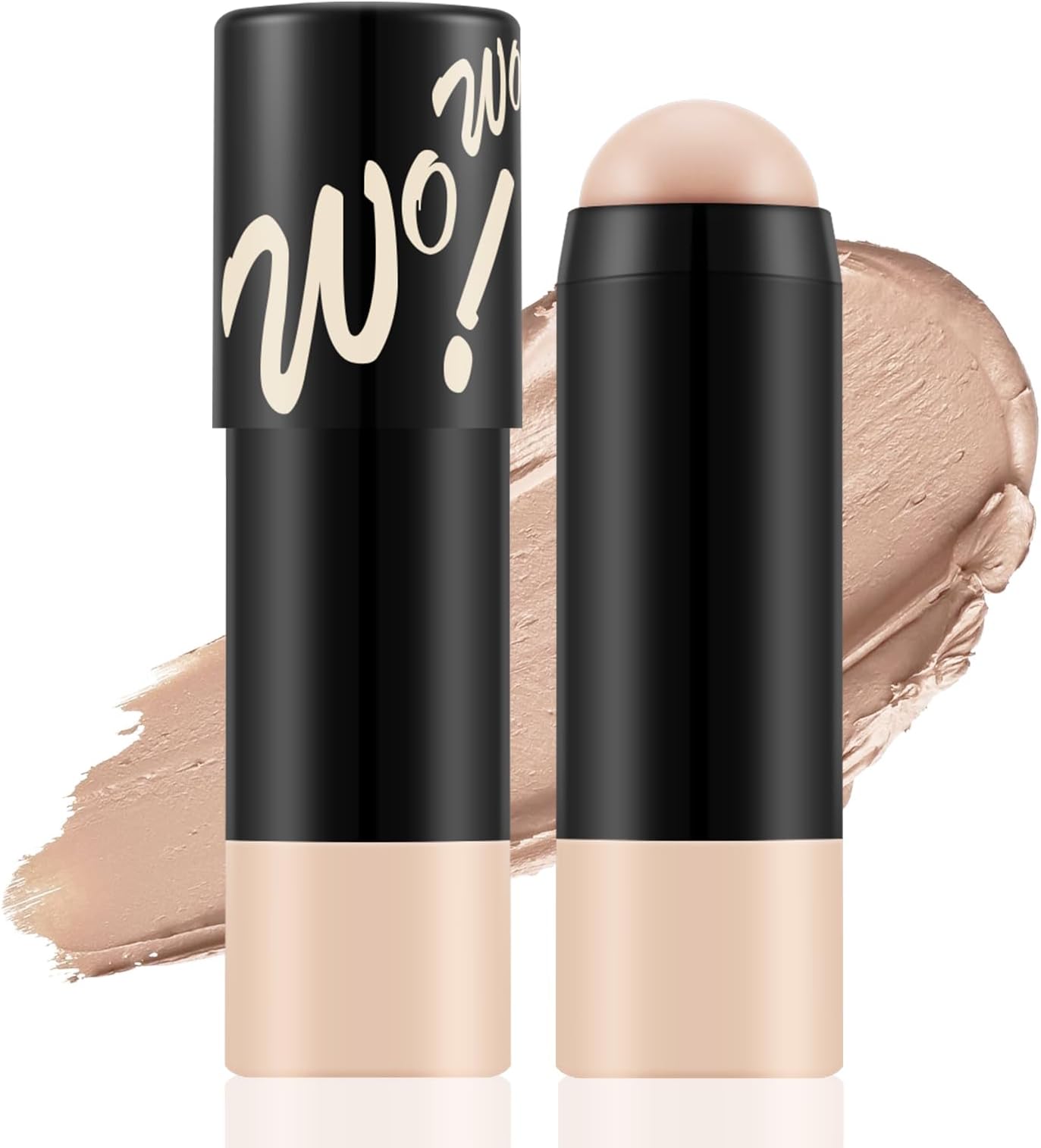 Matte Foundation Stick,Lightweight Buildable Full Coverage, Longwear Face Foundation，Concealer Stick,Waterproof