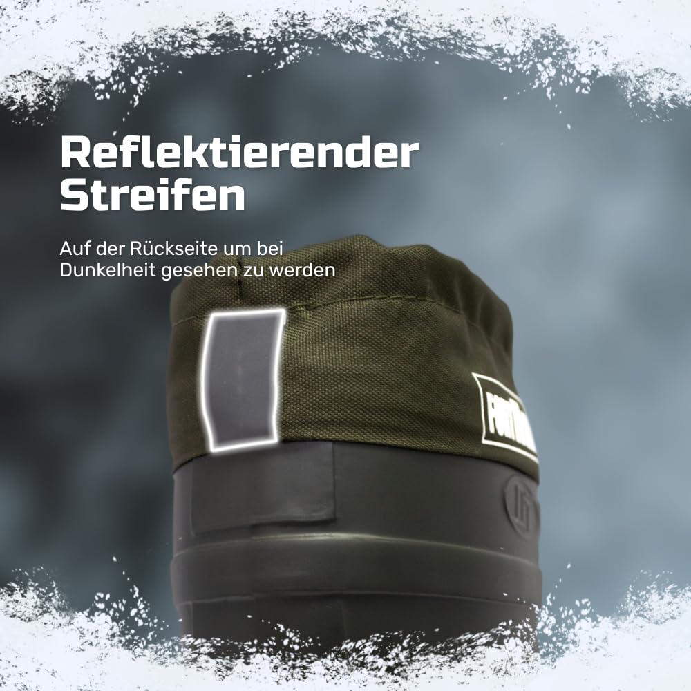 Gefütterte Gummistiefel Thermo Anglerstiefel Herren Damen Eva warme Winter Stiefel 38-47 Arbeitsstiefel mit Futter Anglerstiefel