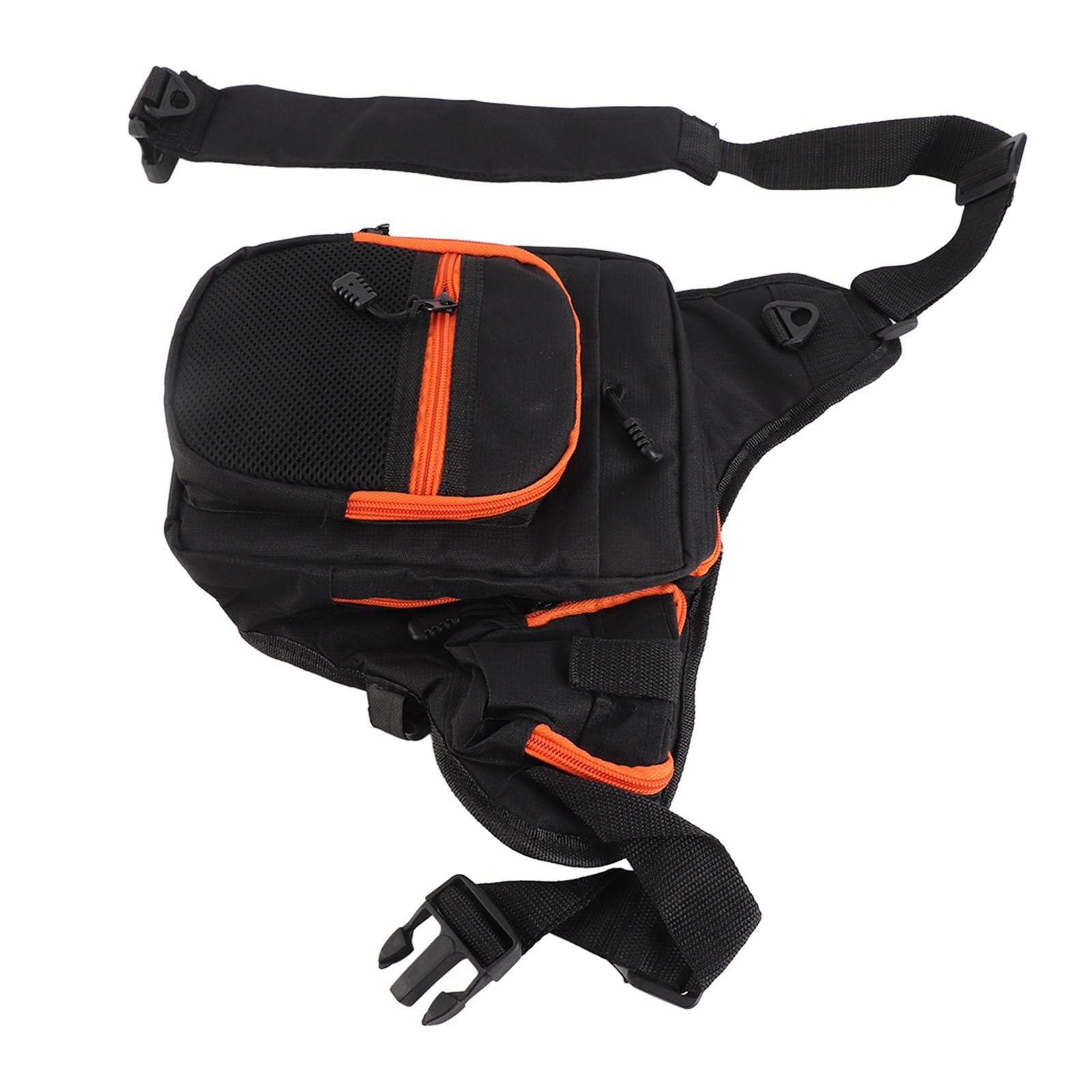 Acouto 32*39*12CM Torba Wędkarska ILure Wielofunkcyjny Wodoodporny Płócienny Kołowrotek Torba na Przynęty Pudełko itp. Kieszenie na Szczypce do Twojego Wielofunkcyjnego Liczne i Sprzęty do (BLACK)