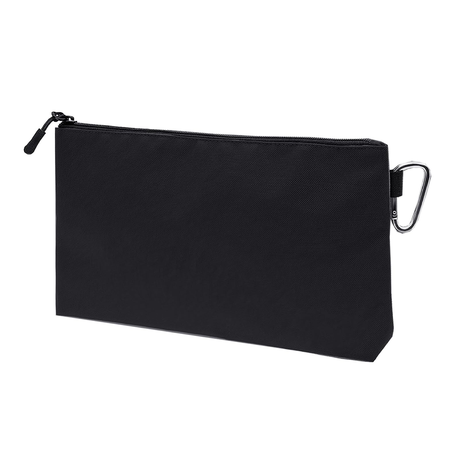 Kalttoy Black Tool Bag Zipper Bag Zipper Pouches Tool Small Pouch Organizers Storage Pouch Bags With Carabiners Manual Measurement