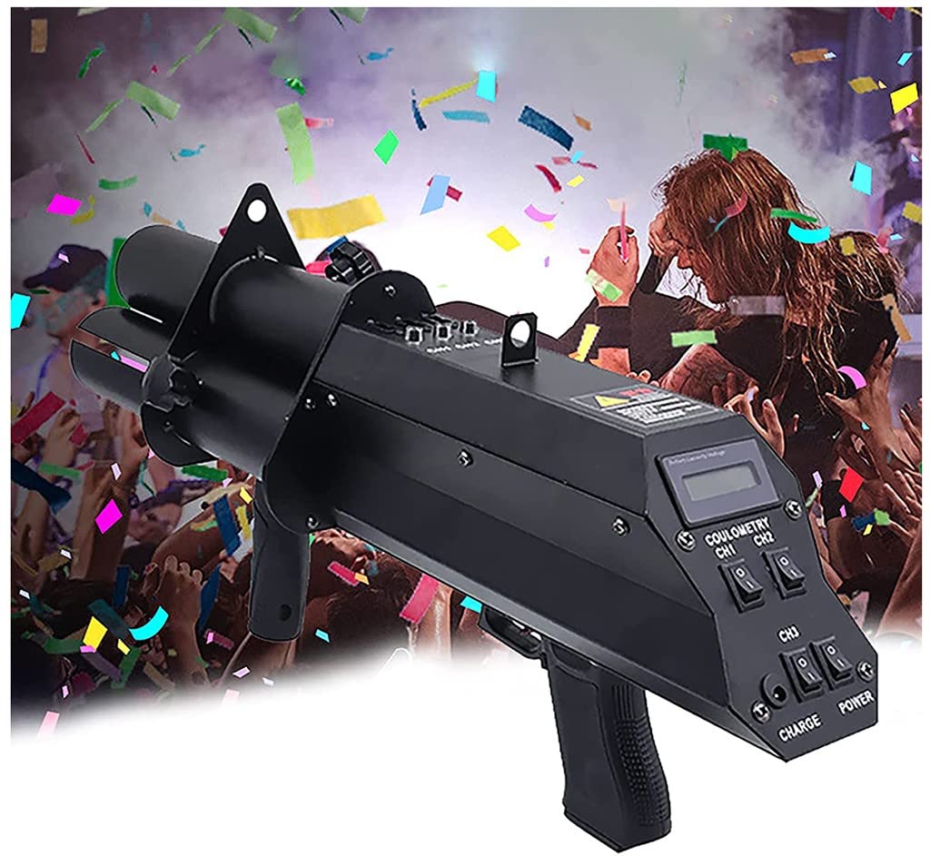 Pistola Elettronica Pistola A Spruzzo di Colore Etichetta Pistola A Spruzzo di Carta Attrezzatura da Palco per Dj per Matrimoni Atmosfera di Festa Puntelli