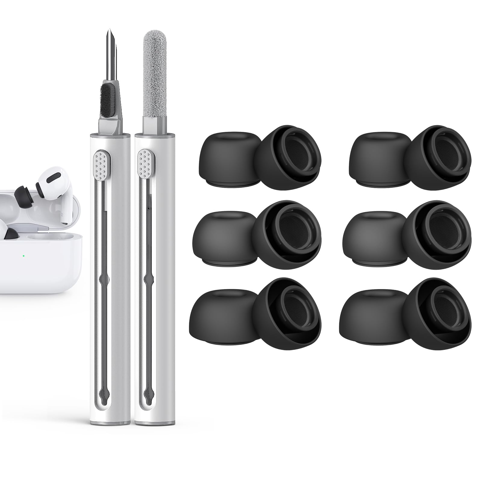 Amazon | [6ペア] 交換用イヤーチップ AirPods Pro & AirPods Pro第2 