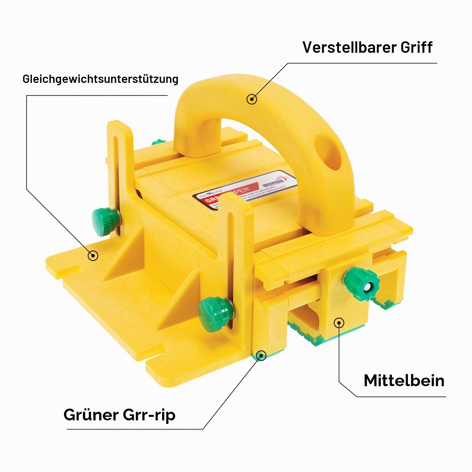 GRR-RIPPER 3D-Schieber für Tischkreissägen, Frästische, Bandsägen und Abrichthobel von MicroJig
