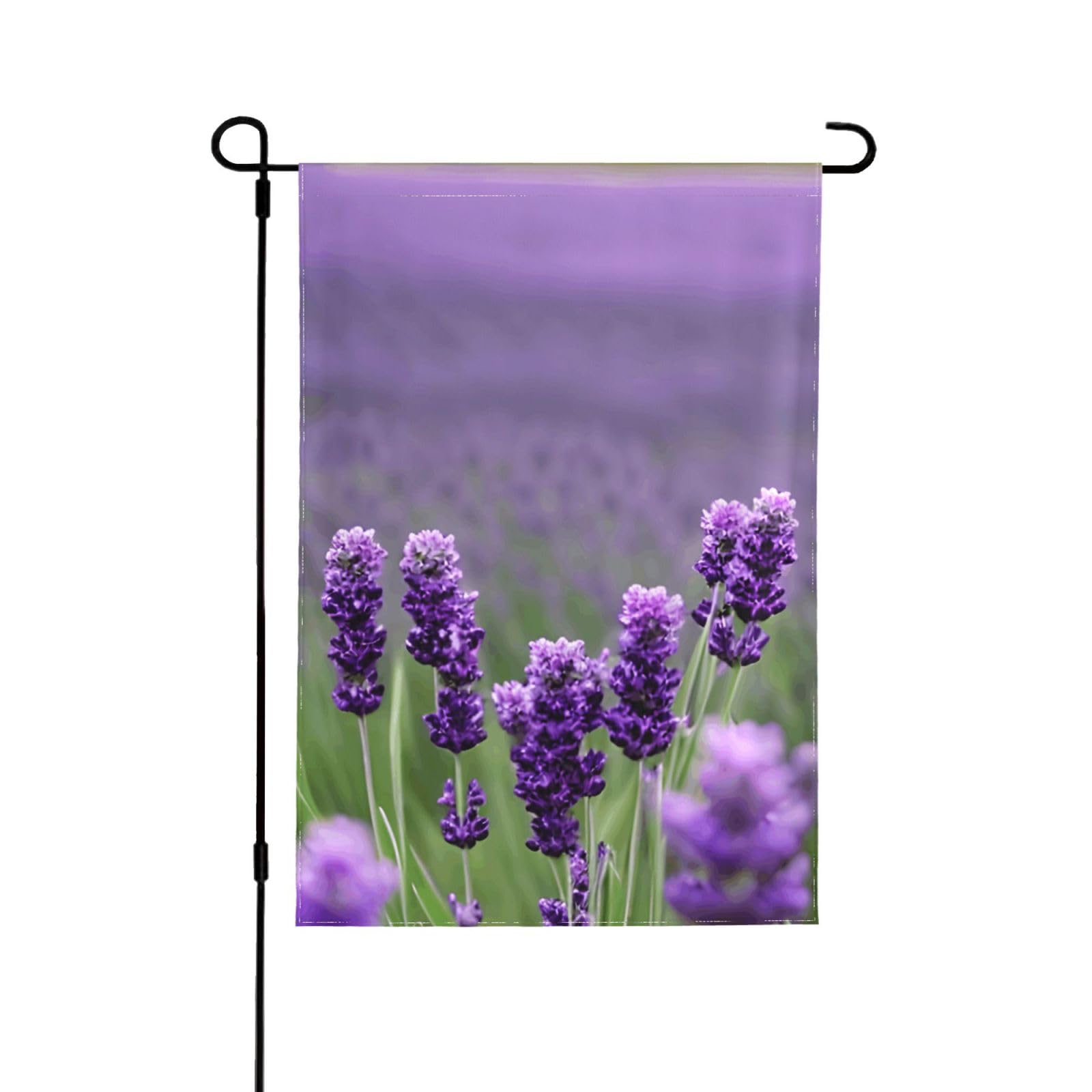 Drapeaux décoratifs à fleurs de lavande pour embellir votre jardin en été