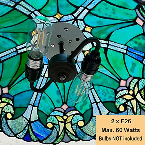 Cotoss CB164383CP Tiffany Pendant Light Fixtures Hanging Lamp Stained Glass Light Decor thumb #2