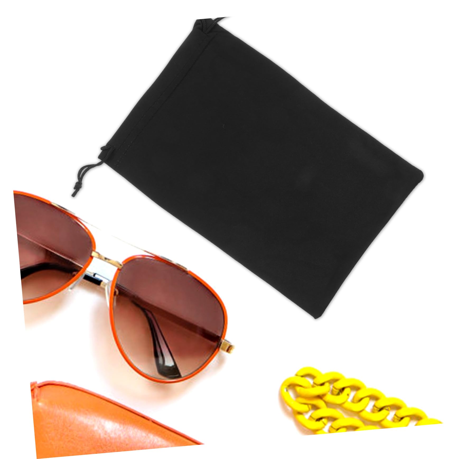Abaodam 10 Pièces à Cordon Pour De Ski Pochette De Rangement Pour Lunettes De Neige De Pour Lunettes De Neige Lunettes De Ski Snowboard Black Flanelle
