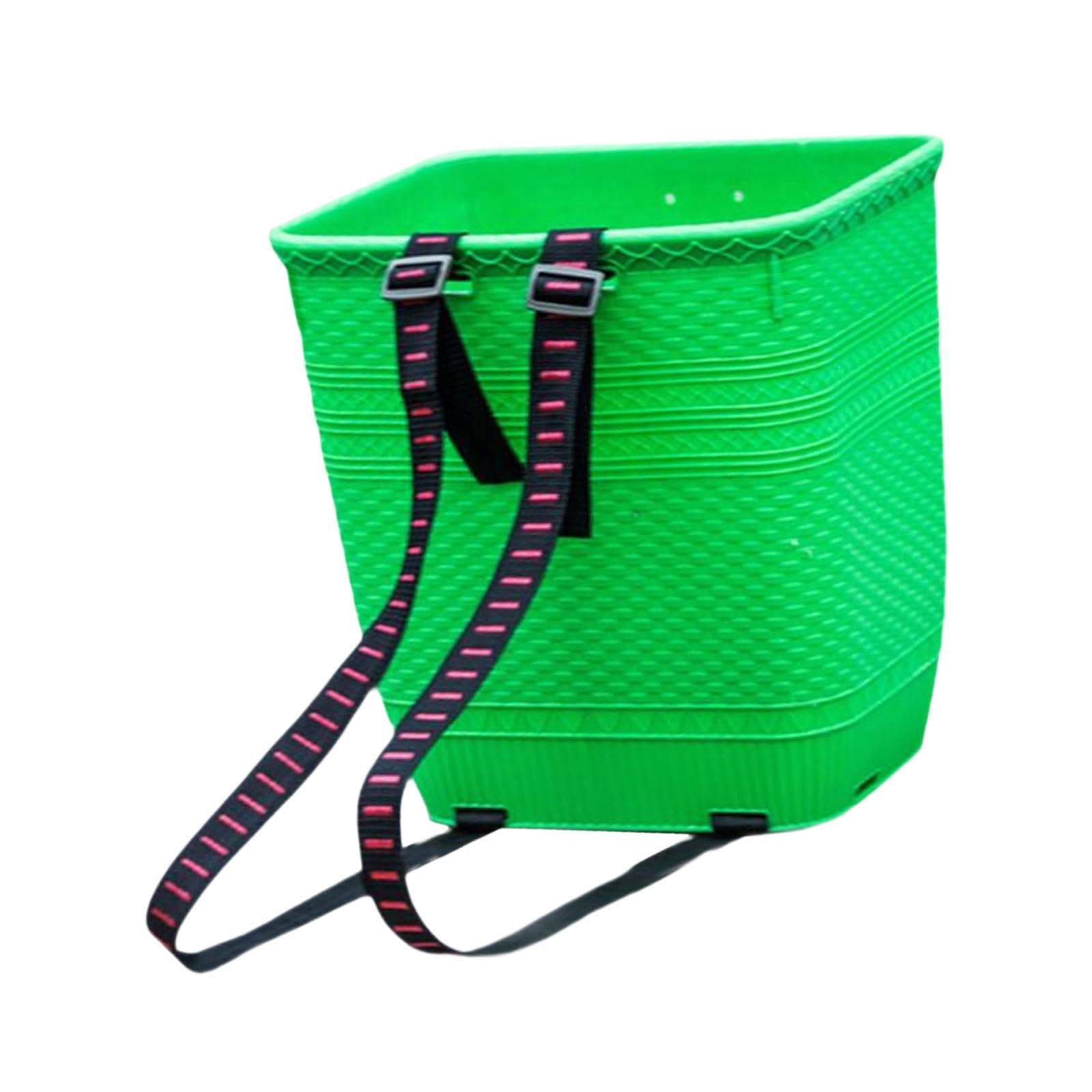 Generic Shopping Backpack,Picnic Basket, Outdoor Activities,Vegetable Planting Orchard Picking Kids Toy Storage Basket Basket, Green L