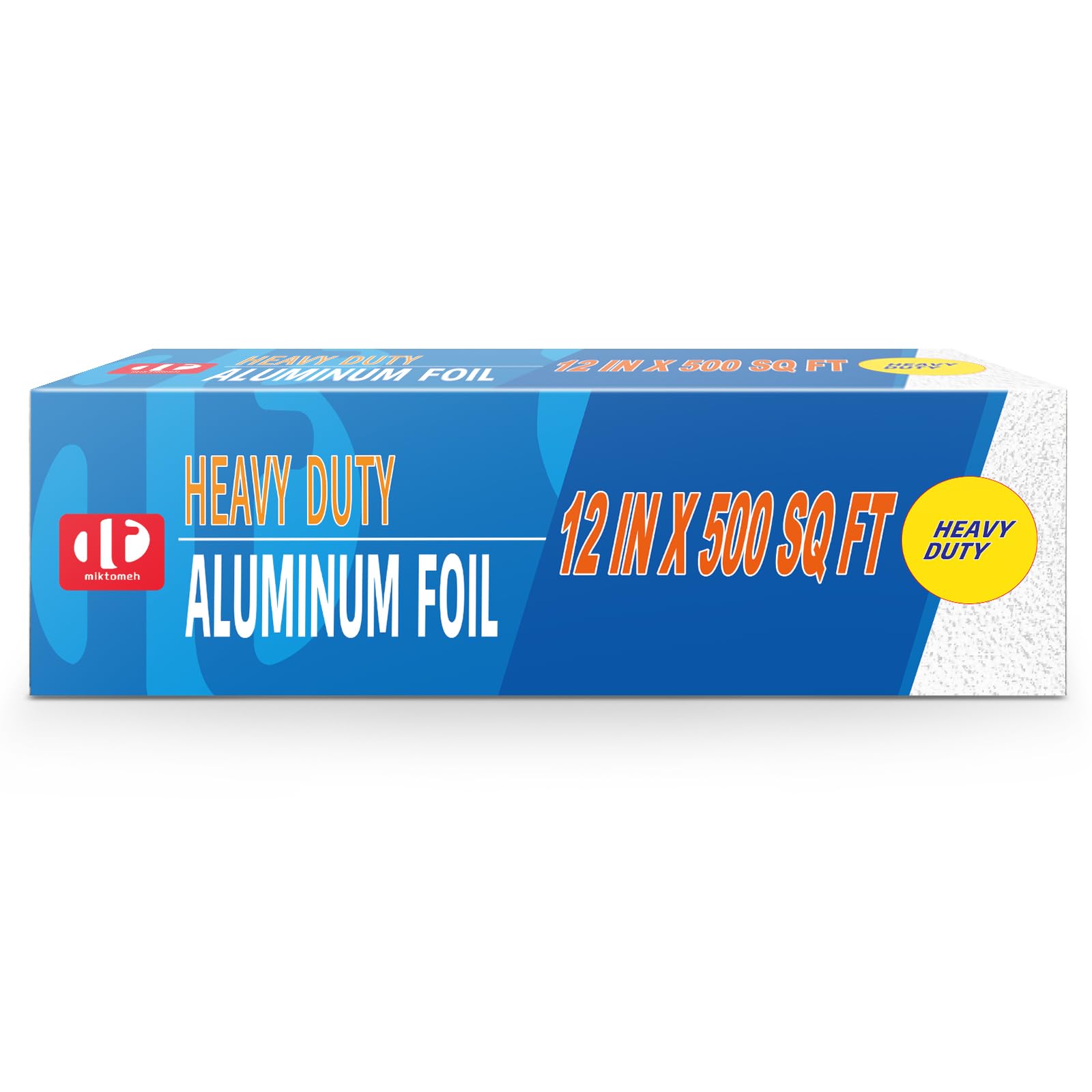 Superior Heavy Duty Aluminum Foil 12" x 500 Sq Ft(about 25% Thicker than Conventional Heavy Duty Foil), Great for Grilling, BBQ, Cooking, Food Storage, Commercial Use