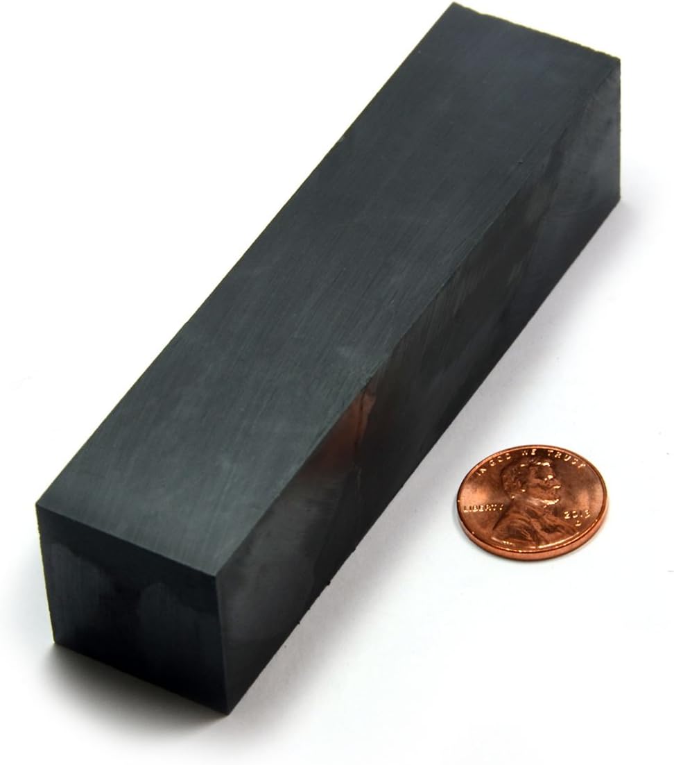 Rectangle Ceramic Magnet 1x1x4" Bar Magnet for Magnetic Therapy, Science Projects, School Project, General Holding Purposes - One Piece