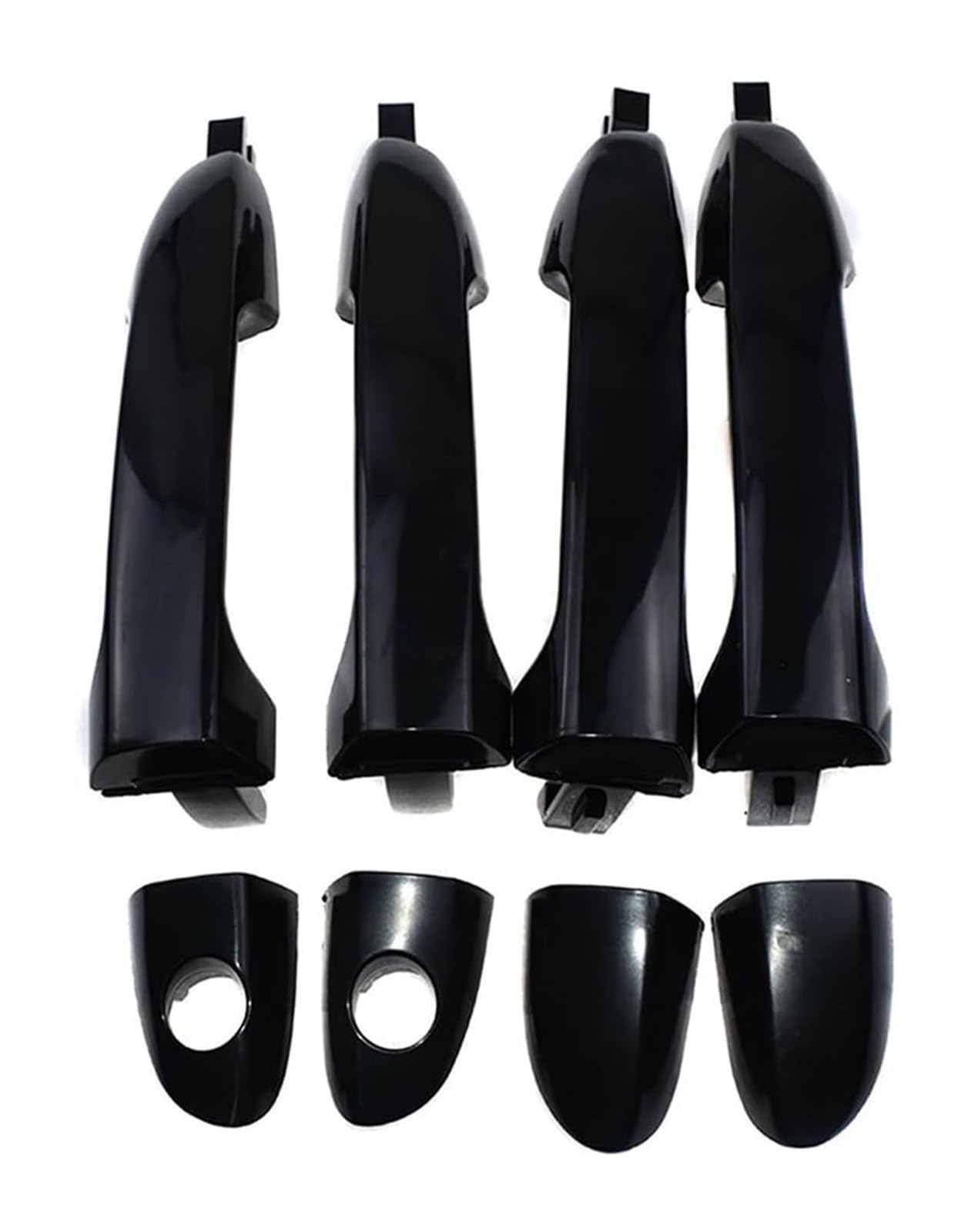 HCKCLMBMZW for Kia for Spectra 2004-2009 82650-2F000 82670-2F000 Door Handle Exterior Cover 1/4Pcs Car Handles Front Rear Left Right Door Handle Cover(4pcs)