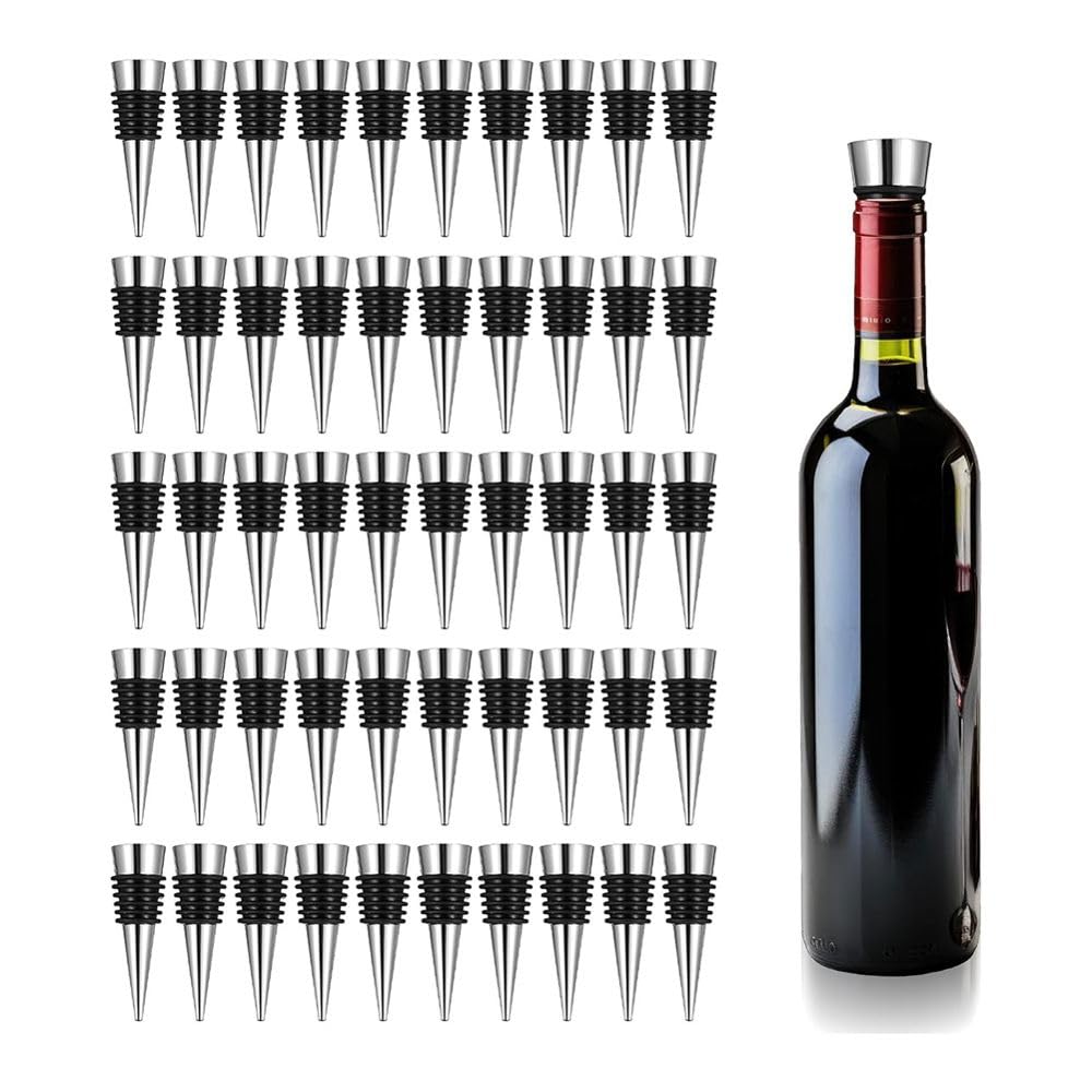 Bouchons de Bouteille de Vin Réutilisables, Bouchons Décoratifs pour Bouteilles de Vin.