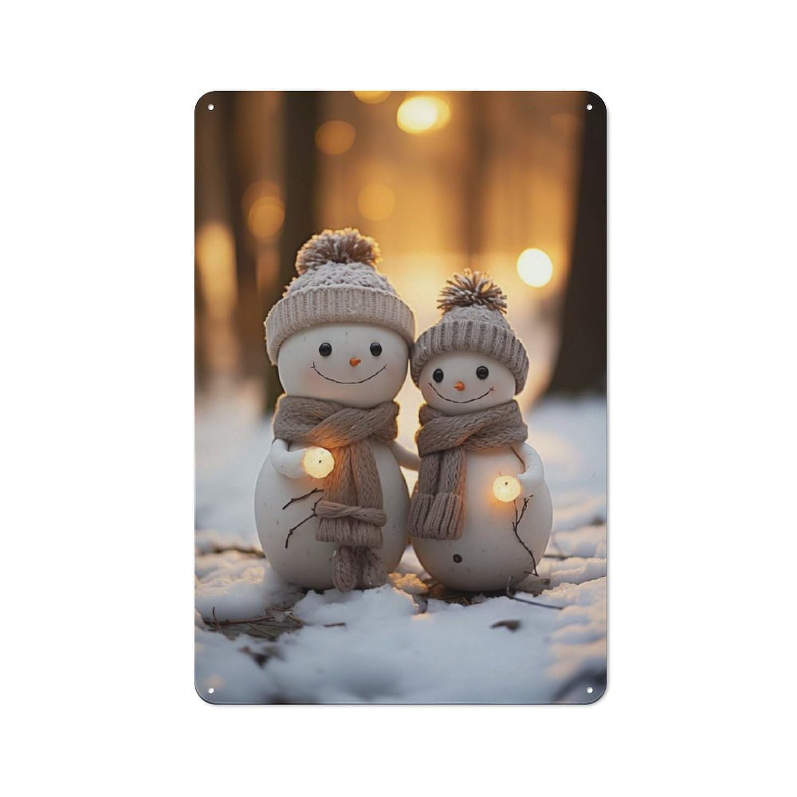 Junmoney Snowman Joy Retro Metal Plaque 30X20cm Featuring For Home Bar Wall, For Room Styling Across Home Bars And Entertaining Spaces