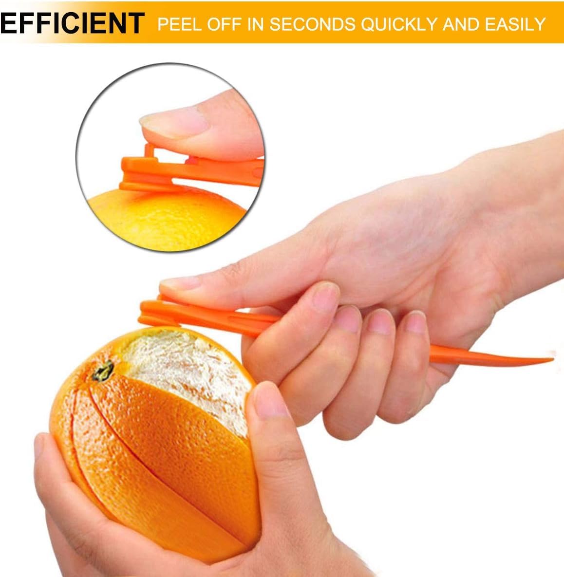 Orange Peeler Tools Citrus Peel Cutter Plastic Fruit Vegetable Slicer Cutter Lemon Peeler Opener Remover Fruit Tools Kitchen Accessories Cooking Knife Kitchen Gadgets (3)