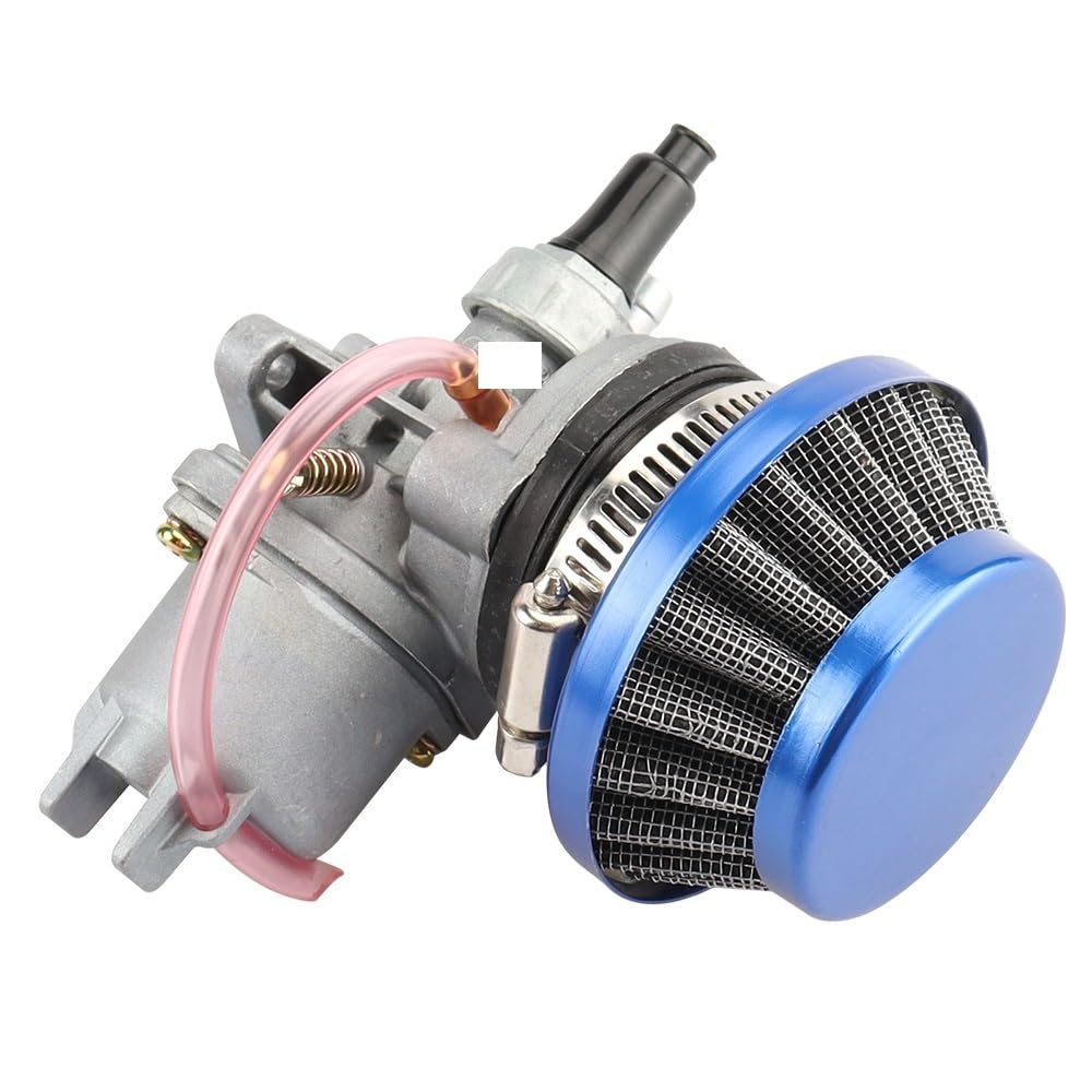 Carburador de moto Carburador Pocket Bike 47cc 49cc para motor Carb con filtro de aire acero 44 mm para 2 tiempos para Mini para Moto para Quad ATV Dirt Go Kart Buggy(Carburetor Kit)