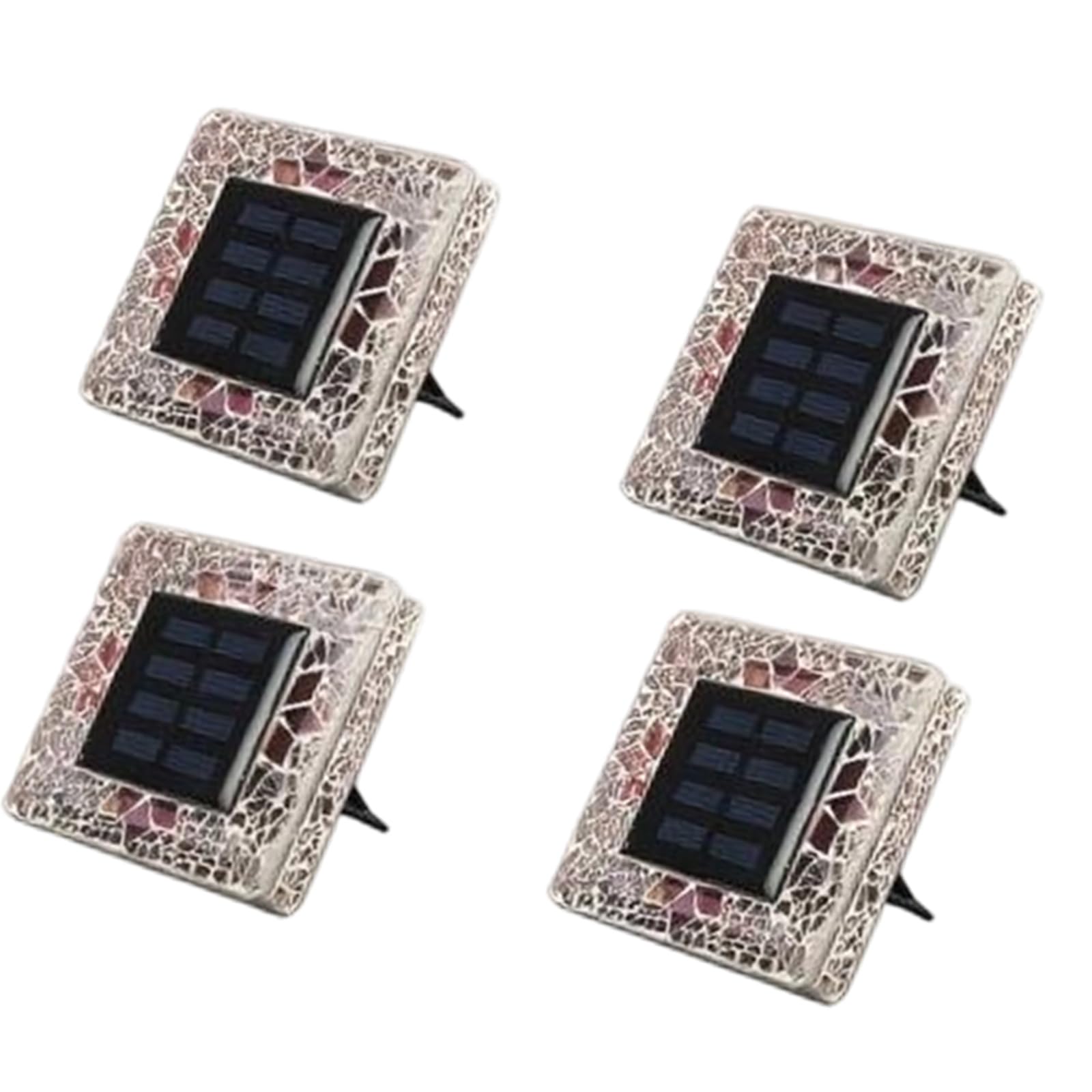 ljhnba Solar Ground Light Waterproof Outdoor Landscape Light LED Lawns Lamp for Garden Pathway Yard Deck Camping Decoration Outdoor LED Disk