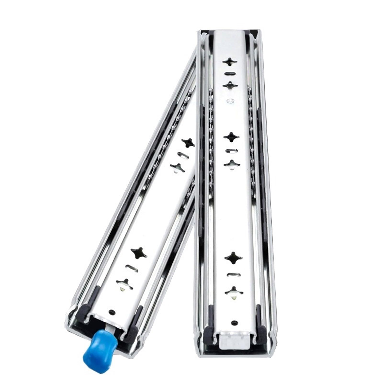 Drawer Runners, Drawer Slides 1 Pair Lock/No Lock 120kg 10-60inch Side Mount Full Extension(No Lock,16inch(400mm))