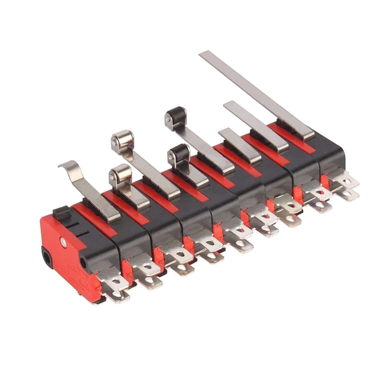 1 Uds Interruptor V-152-1C25 Braço de Alavanca SPDT 1NO 1NC 3 terminales Interruptor momentáneo 15a 250vac 16mm alavanca(V-151-1C25,10PCS_SILVER CONTACT)