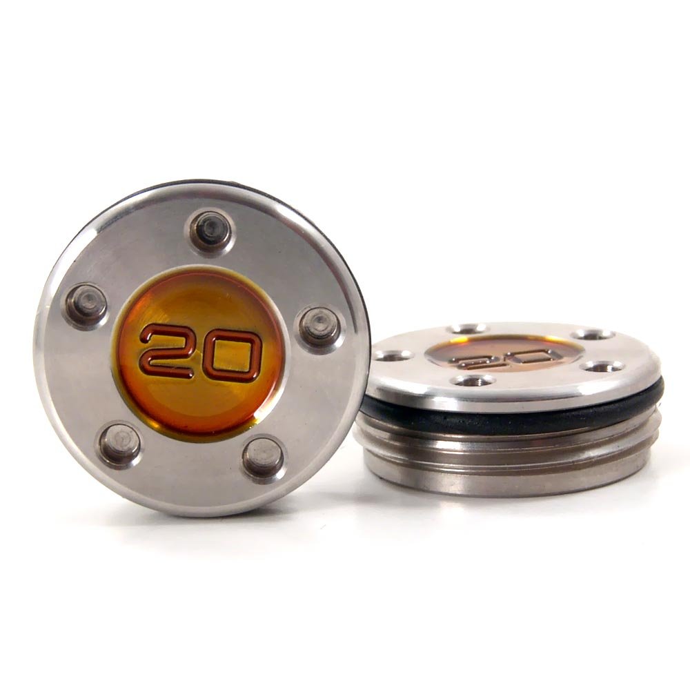 19th Hole Custom Shop 2 of 20g Weights for Scotty Cameron Golf Putters, Dot, Gold