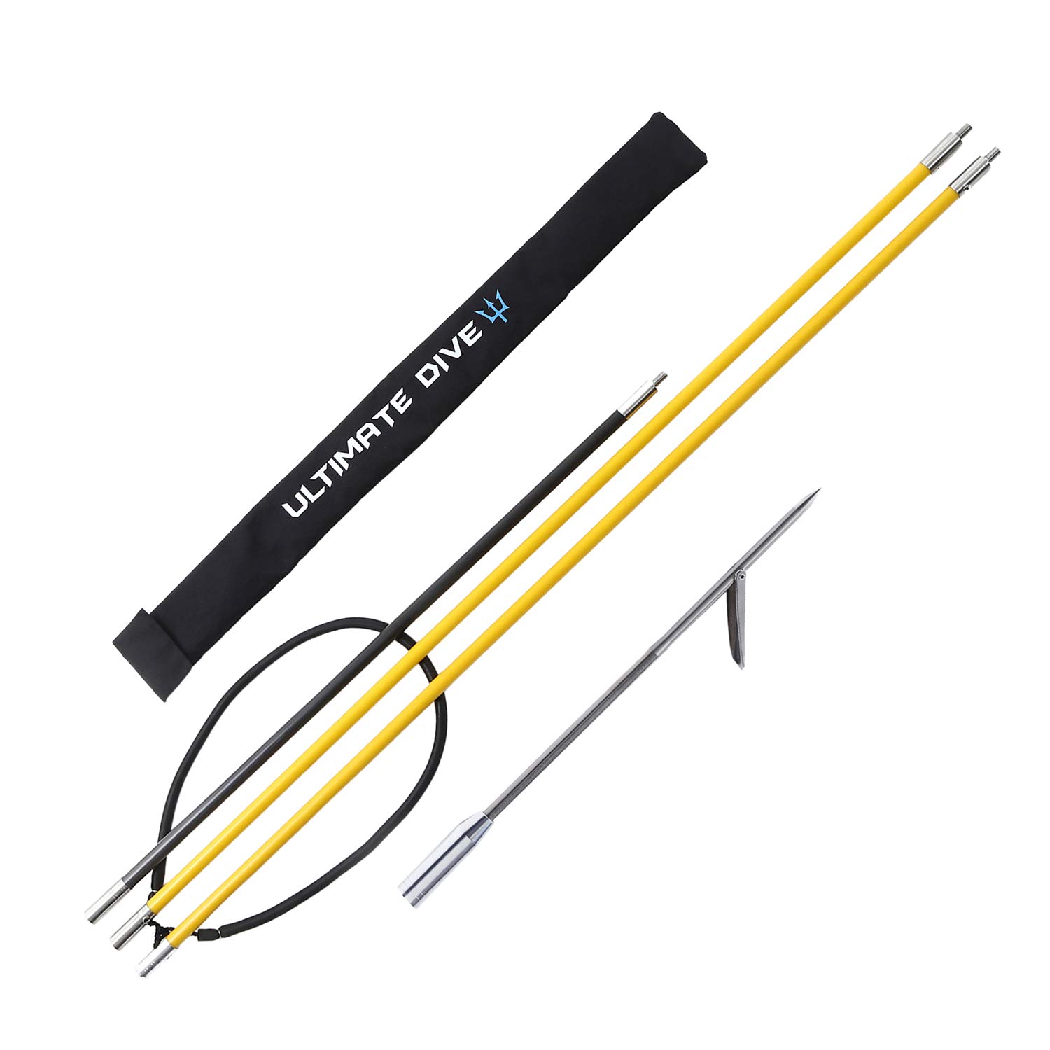 15㎜軽量モデル 4.1m＋3m 3P テーパ フルチタン 魚突き 銛 手銛 KRS-15 