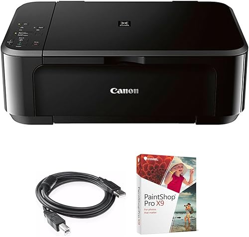Canon Pixma MG3620 - Impresora multifunción de inyección de tinta fotográfica inalámbrica todo en uno (0515C002) con cable de impresora USB de alta