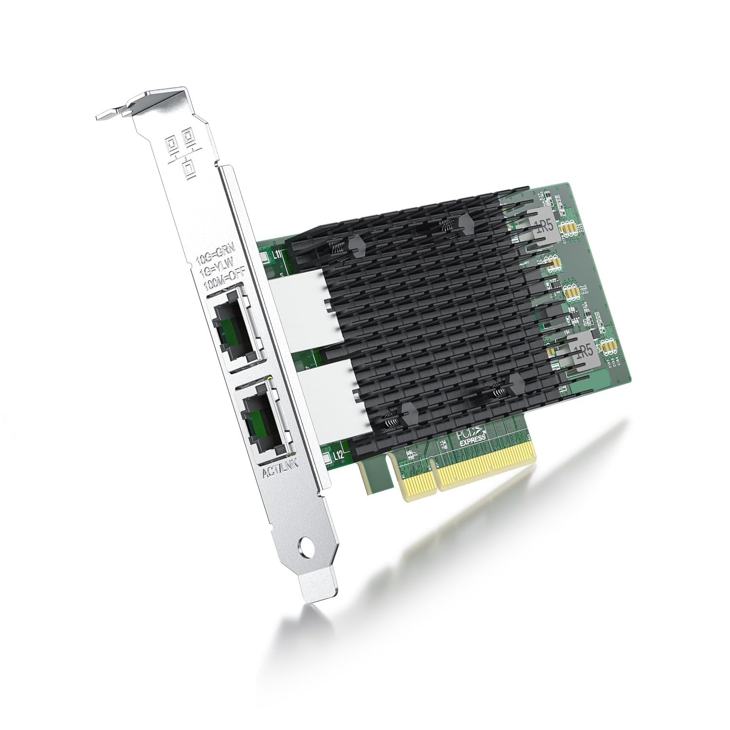 ipolex Carte réseau 10 GB, 2 Ports RJ45, Carte réseau 10GbE Comparer à Intel X540-T2, Prend en Charge Windows Server / Windows / Linux / VMware(ne Prend Pas en Charge Mac)