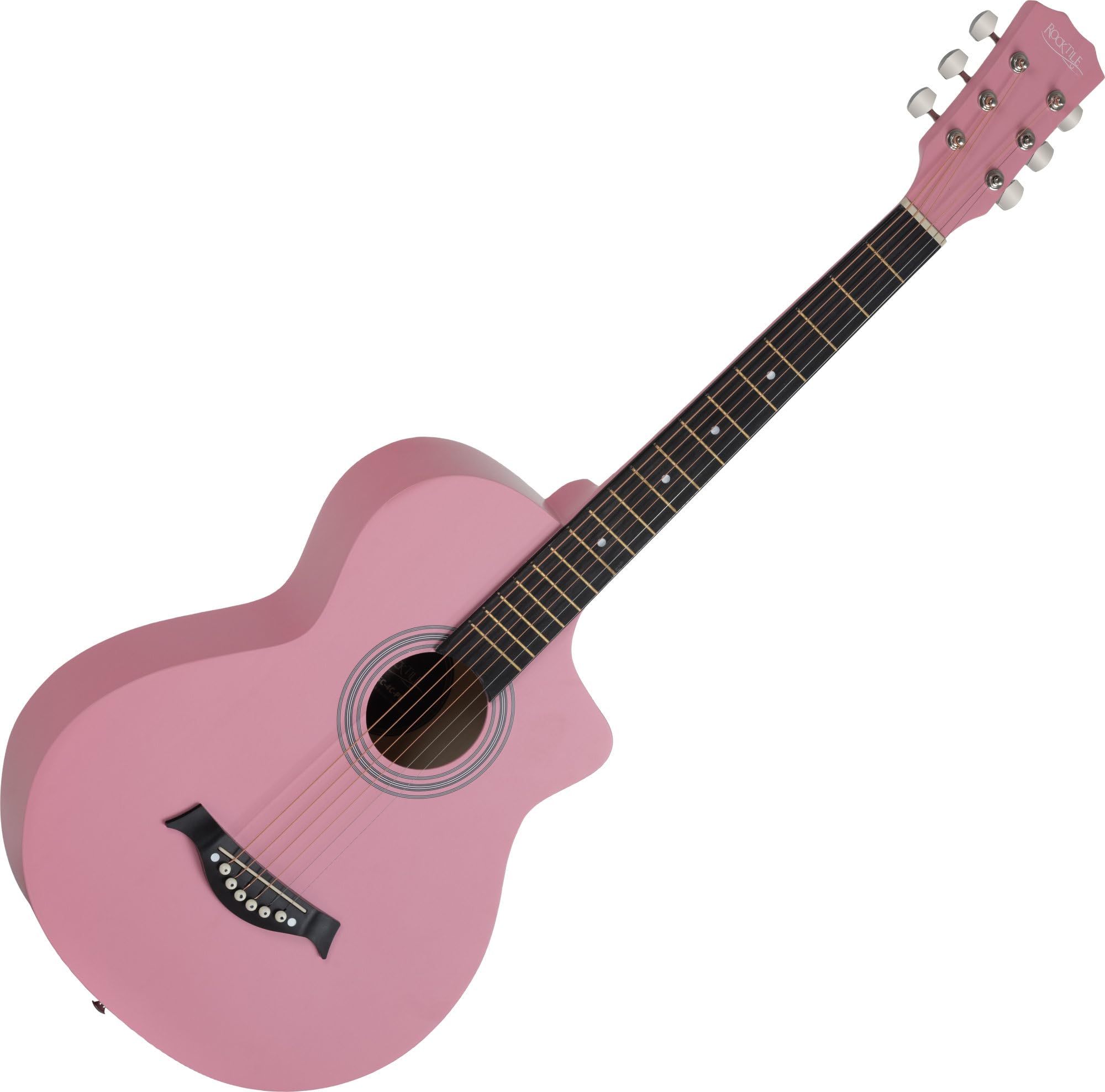 Rocktile WSC-4C-PK Chitarra Western Rosa, Generale, Modello: WSC-4C-PK | Peso: 1, 38 kg, Numero di corde: 6, Orientamento: Destrimano, Corpo, Forma del corpo: Concert con cutaway, Tavola: Tiglio