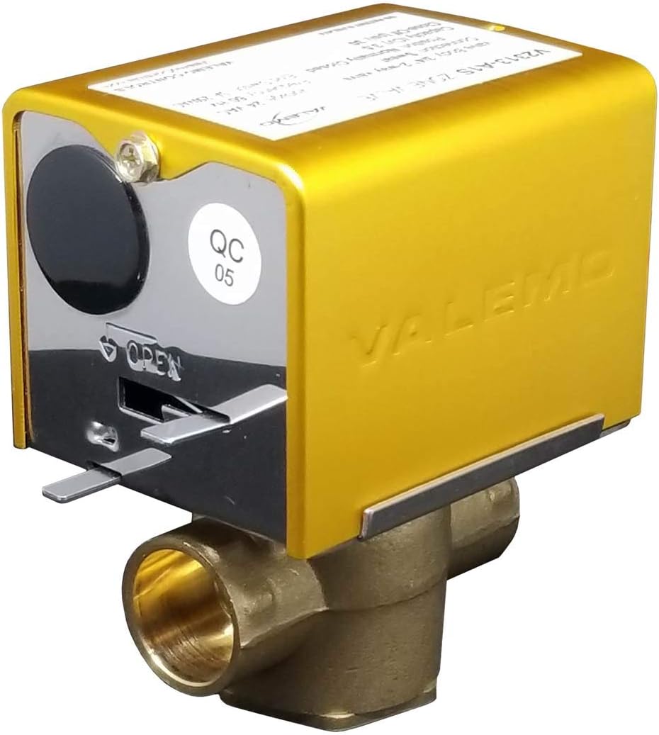 V2313-A1S Motorized Zone Valve, 2-way, 3/4" Sweat, Normally Closed, 24 VAC, with End Switch