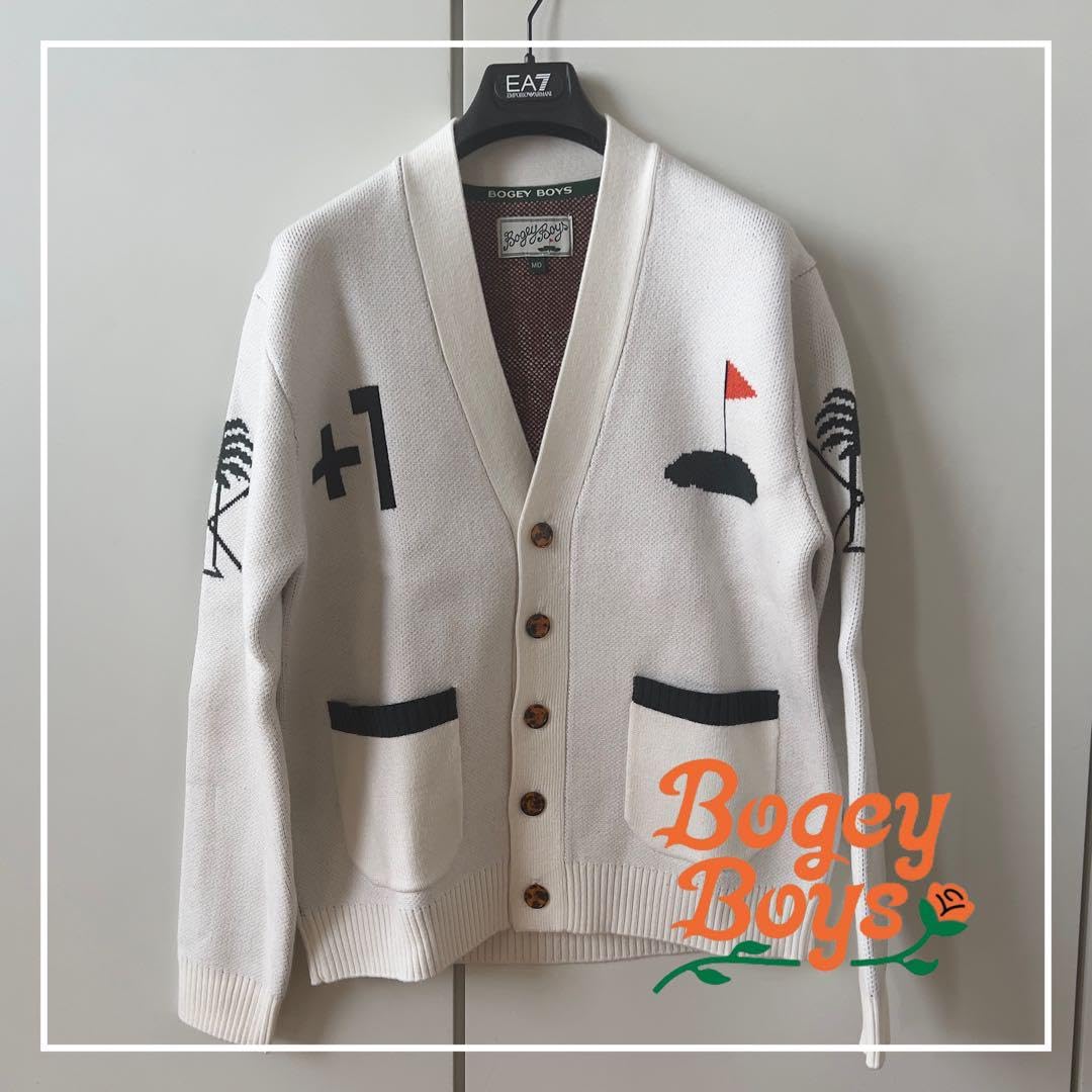 Amazon.co.jp: ボギーボーイズ (Bogeyboys)_ コースカーディガン - 白  
