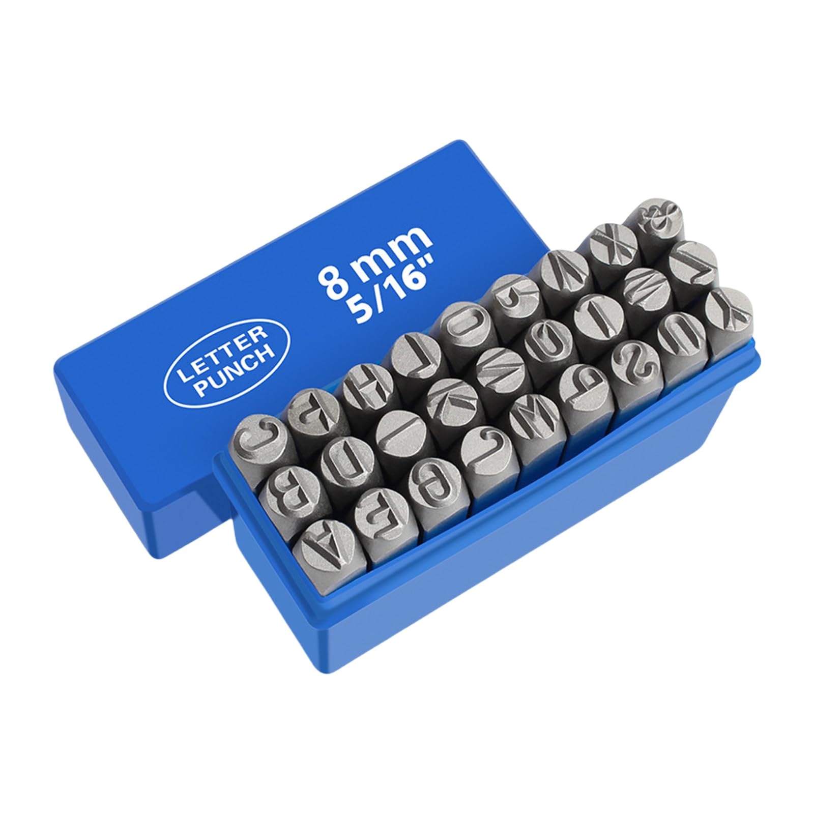 Zestaw metalowych stempli 3-8 mm stalowych metalowych narzędzi do stemplowania liter zestaw stempli do tworzenia biżuterii, projekty stemplowania ręcznego