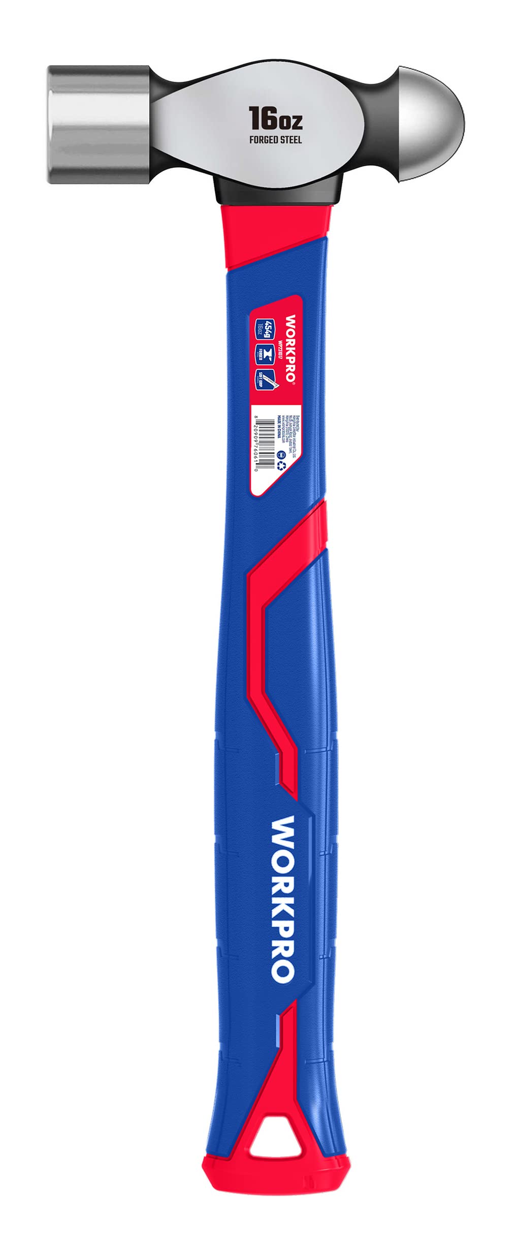 WORKPRO Marteau à boule en fibre 450 g 31,5 x 11 x 11