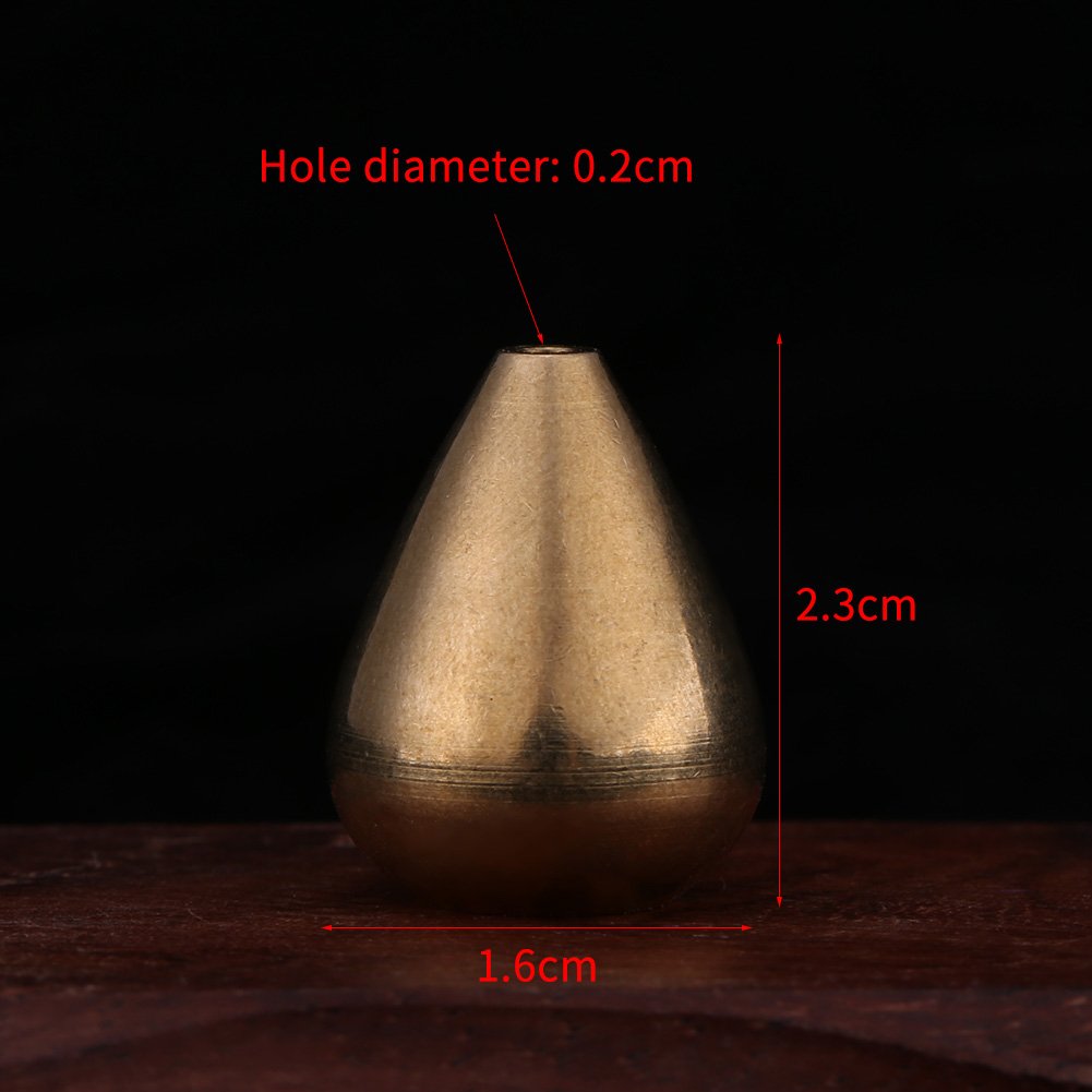 Sheens Mini portaincenso, bruciatore di incenso a Forma di Goccia d'Acqua Porta Bastoncini di incenso in Ottone Censer Accessori per Sala da tè