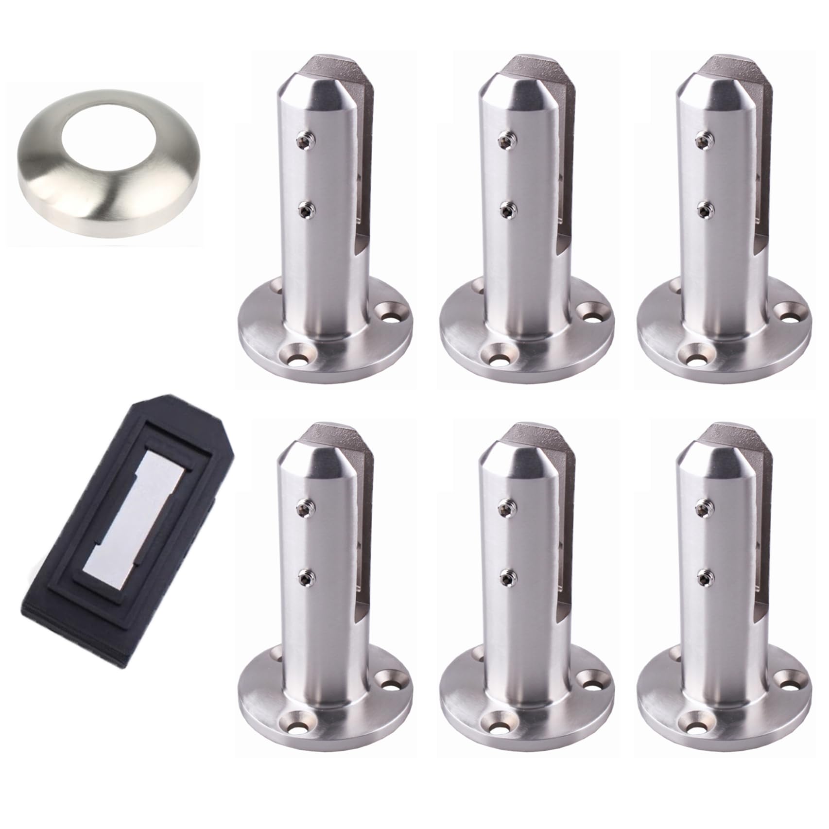Robinet de clôture en verre en acier inoxydable 304 pour garde-corps 6 pack